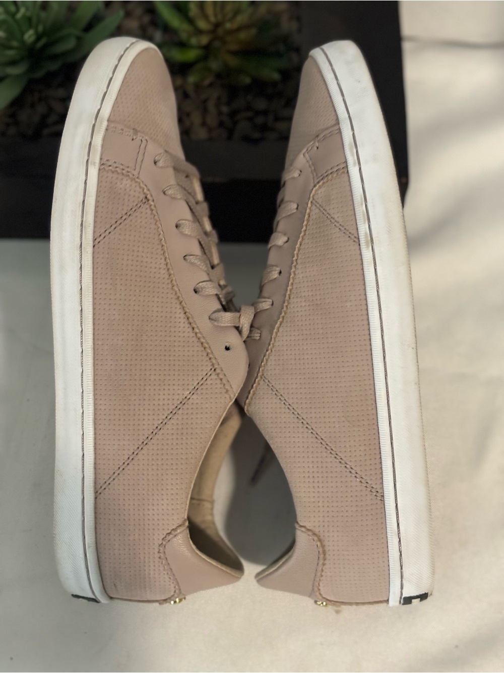 COLE HAAN LOW TOP LEATHER GRAND PRO SNEAKERS TAN COLOR SZ 8.5 - Picture 6 of 9